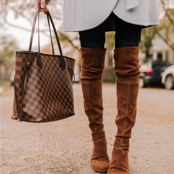 Louis Vuitton LV Damier Ebene N40599 Neverfull MM In GREAT Condition Cherry Red - Picture 2 of 16